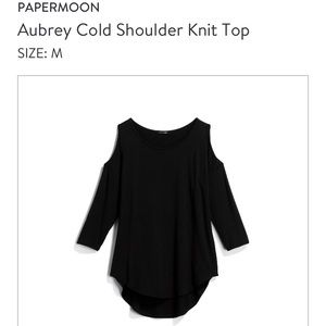 Papermoon Aubrey Cold Shoulder Top
